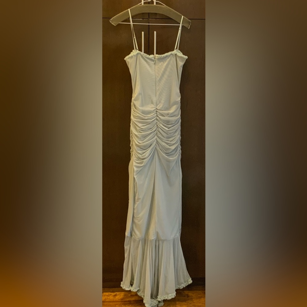 HOUSE OF CB Pistachio Ruffled Gown - Picture 3 of 10